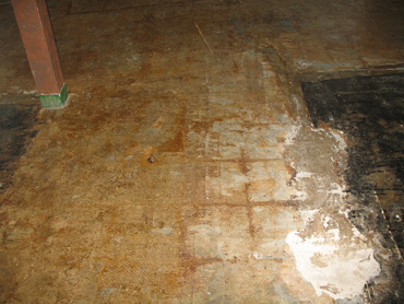 VCT Flooring Tiles - Before