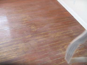 Wood Floor Repair - Before